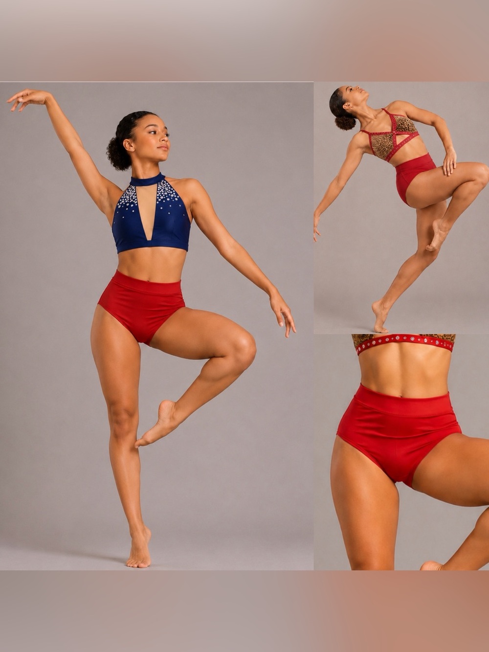 3 piece set Contemporary Audition Costume patriotic animal print Youth 10 NEW